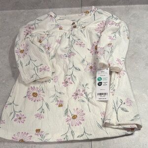 Carter's Cream Floral Kids Dress